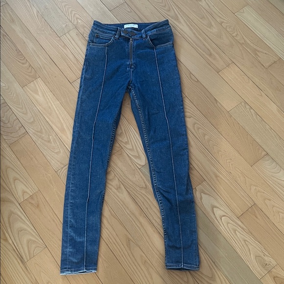 Sandro High Waisted Front Seam Slim Jeans 38 - Picture 6 of 7